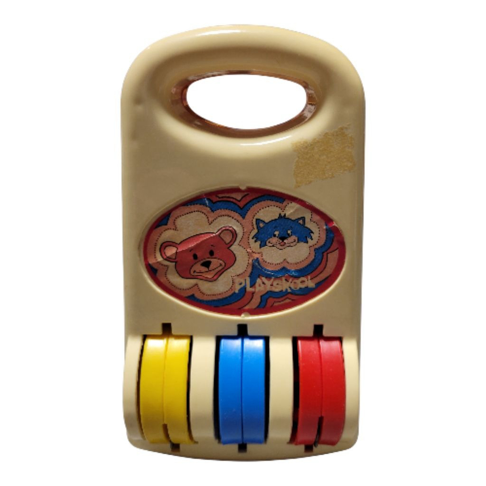 Retro Playskool Toy with Rotating Wheels